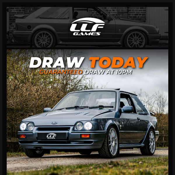 HUGE DRAWS TODAY!! 🔥 330bhp Escort *RS TURBO* or £17.5k + Mystery Car Reveal