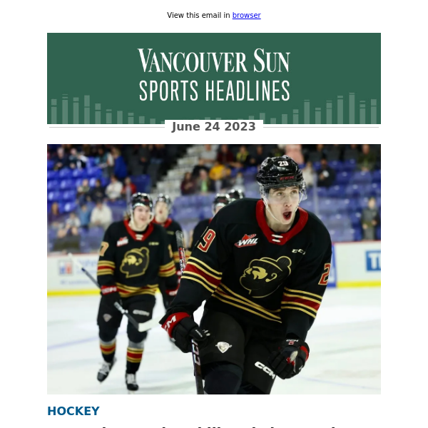 Flames select winger Samuel Honzek in first round of NHL Draft
