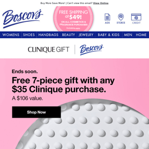 ENDS SOON! Free Clinique Gift