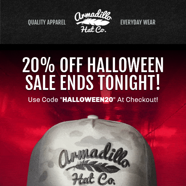 Last Chance: 20% Off Halloween Sale Ends TONIGHT 🎃