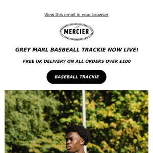 GREY MARL BASEBALL TRACKIE NOW LIVE. 👀