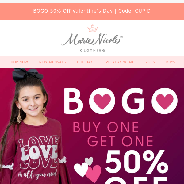 💕 BOGO 50% Off Valentine's Collection! 💕