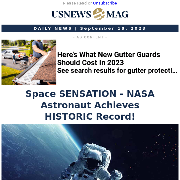 Space SENSATION - NASA Astronaut Achieves HISTORIC Record!