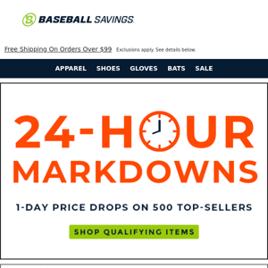 ⚡ 24-Hour Markdowns! Shop Now!