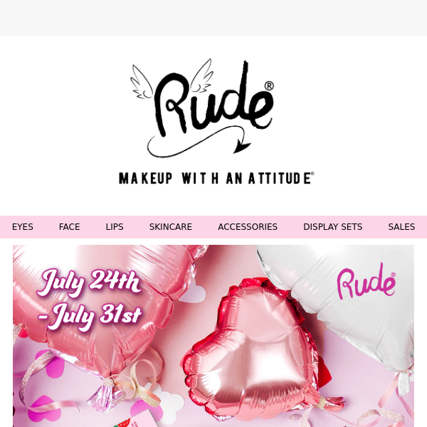 Rude's 6th Birthday Sale! Get 30% off EVERYTHING 🎂