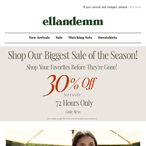 30% OFF SITEWIDE!