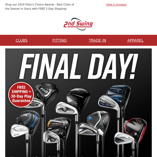 FINAL Day to Get 10% OFF Used Drivers & Iron Sets ⛳ FREE Shipping + 30-Day Play Guarantee
