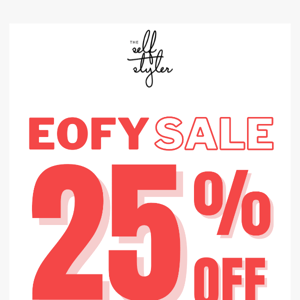 💥 25% OFF! EOFY SALE...ONE DAY ONLY!