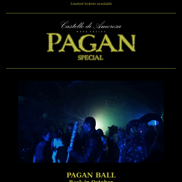 The Pagan Ball Release! 🎟️🎃🍷😱🏰