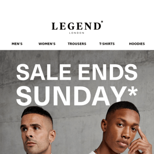 Sale Ends Sunday*