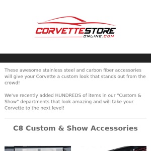 Give Your Corvette An Amazing Custom Look