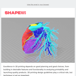 Everything You Need to Know About How 3D Printing Works with Shapeways