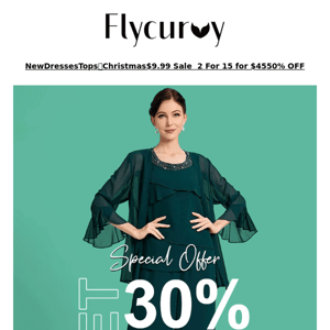 FlyCurvy, 30% OFF coupon just for you! ❤️