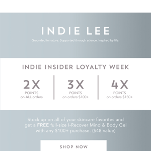 Earn up to 4X Points During Loyalty Week