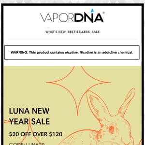 It is the year of Rabbit! Enjoy  $20 off your order!