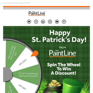 Happy St. Patrick's Day! Win a Discount Today!