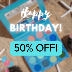  In honor of her birthday, this lovely palette is 50% off!