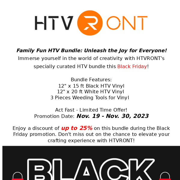 HTVRONT Fans' Giveaway Invitation - HTVRont