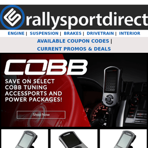 Save on Cobb Accessports & MORE!