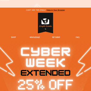 Cyber Monday: Extended! 🥳