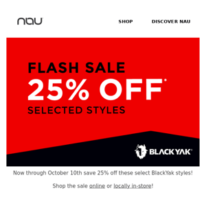 BlackYak Flash Sale!