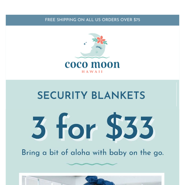 3 for $33: Mix and Match Security Blankets!