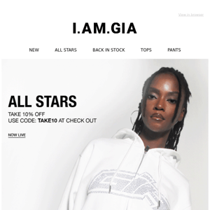 NEW ALL STARS | NOW LIVE
