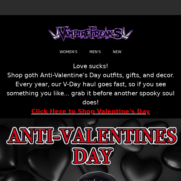 Be My Anti-Valentine? 💔🦇