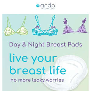 Ardo Day & Night Breast Pads: Leak-Free Confidence Around the Clock!