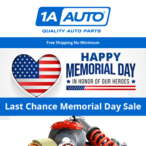 Up to 50% Off - Last Chance Memorial Day Sale!