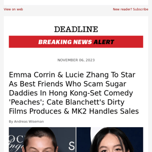 Emma Corrin And Lucie Zhang Star In Cate Blanchett Produced 'Peaches' –  Deadline
