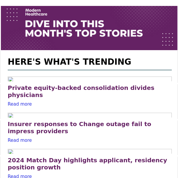 Explore trending headlines from March