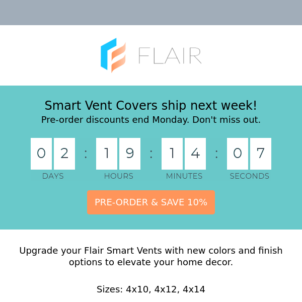 Smart Vent Covers ship next week