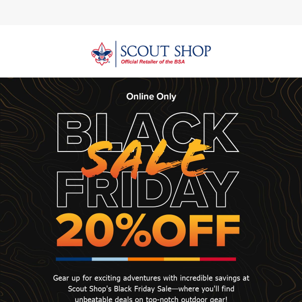 ⚡ Black Friday Bonanza: Scout Shop's Outdoor Gear Sale is Here! ⛺