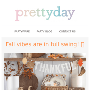 Celebrate Fall with Partyware's New Thanksgiving Collection! 🍁