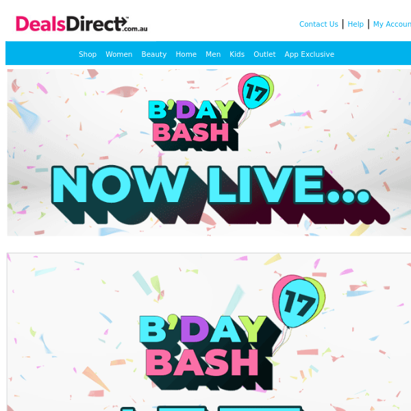 🥳 $17 & UNDER - Our B'DAY BASH Sales Are LIVE!