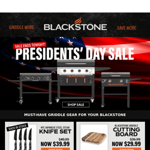 Presidents' Day Sale Ends Tonight!