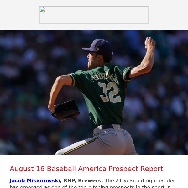 Prospect Report: Jacob Misiorowski Strikes Out 12 - Baseball America