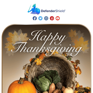 🍁 Happy Thanksgiving from DefenderShield