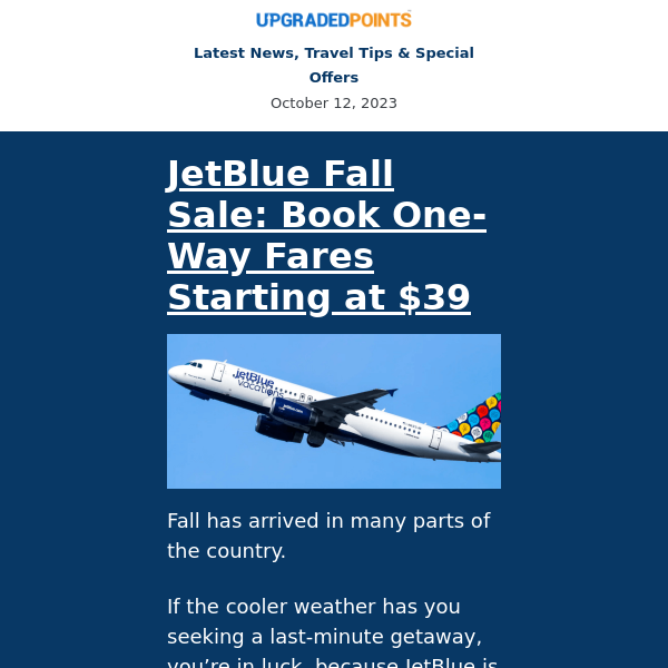 JetBlue sale, Cancun award alert, a new Hilton brand, and more...