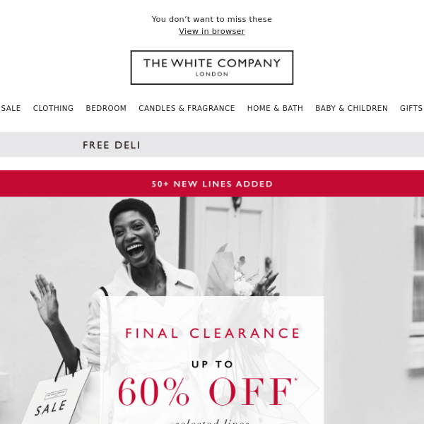 The White Company Sale