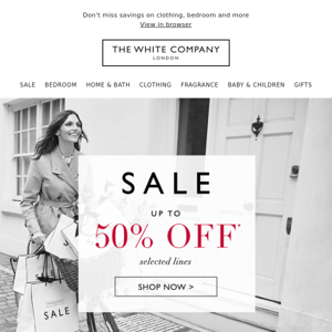 Up to 50% off | Happy Sale shopping!