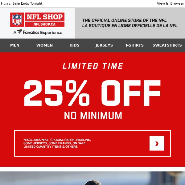NFL Tees To Rep Every Day + 25% Off - NFL Shop