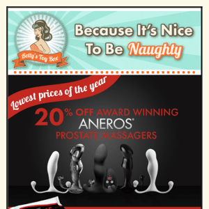 Aneros Prostate Massagers 20% OFF!