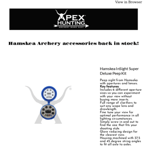 Hamskea Archery accessories back in stock!