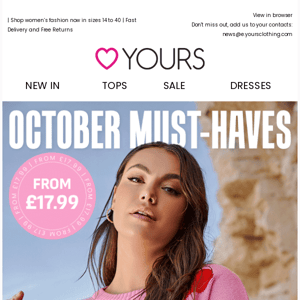 October Must-Haves