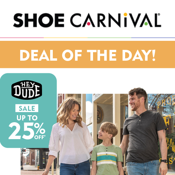 HEYDUDE up to 25% off?