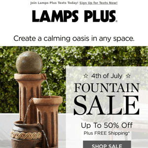 4th of July Fountain Sale! Up to 50% Off!