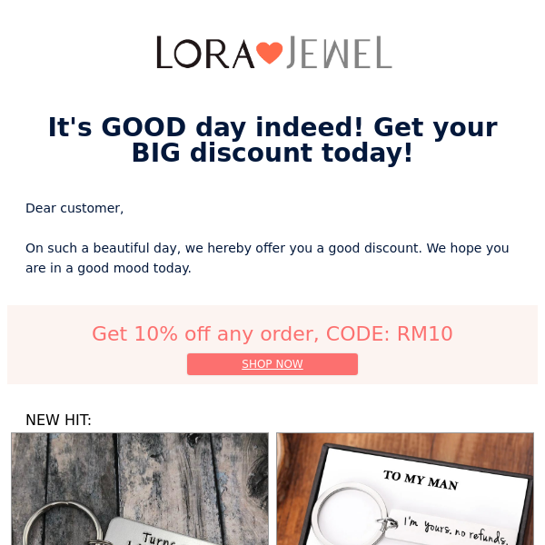 It's GOOD day indeed! Get your BIG discount today!