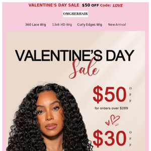 🌟 $50 OFF VALENTINE'S DAY Must Have Designs ❤